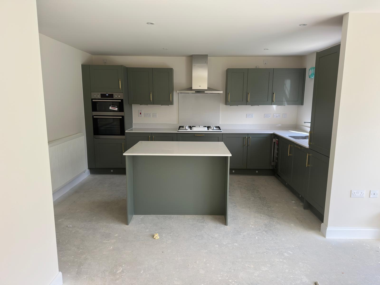 Open-plan kitchen and living space